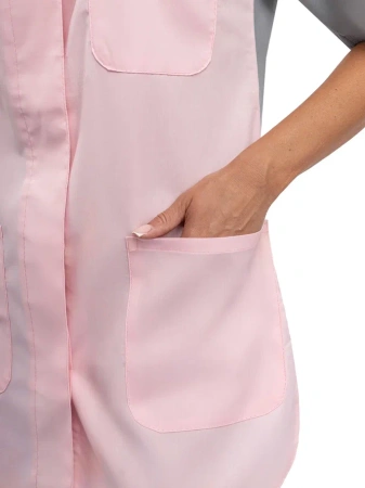 Костюм женский "Октава" серый с розовым (ЧЗ)