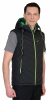 Жилет "СТИЛЬ" утепленный : черный ( на зеленой подкладке)  (ЧЗ)