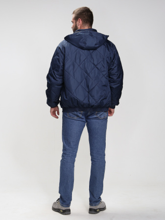 Куртка демисезонная Бомбер-Люкс (тк.Дюспо), т.синий (ЧЗ)