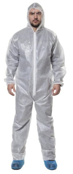 Комбинезон из спанбонда ламинированный 50 гр/м2 белый