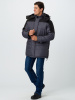 Куртка зимняя Премиум (тк.Мембрана), т.серый меланж/черный (ЧЗ)