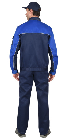 Костюм "Автомастер" : куртка,  п/комб. синий с васильковым
