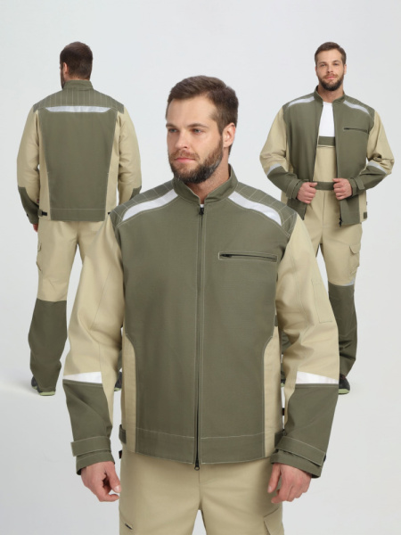 Куртка Челси CH (тк.Канвас,270), хаки/бежевый