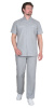 Костюм "МЕДИК" мужской: куртка, брюки  светло-серый (ЧЗ)