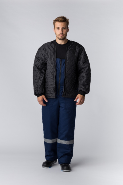 Костюм зимний Сибер СОП (Балтекс, 210) п/к, темно-синий/васильковый (ЧЗ)