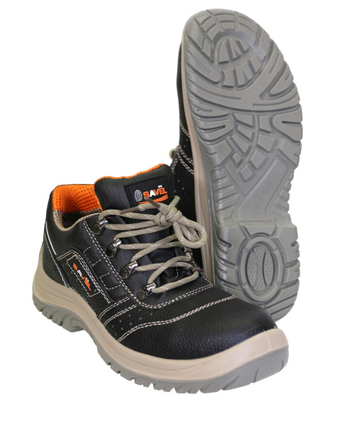 Полуботинки "Универсал/ю" кожа, (черные), ПУ-ПУ