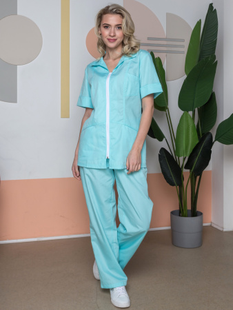 Женский костюм Бьютис NEW (тканьТиСи), мятный (ЧЗ)