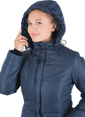 Пальто ФЬЮЖЕН зимнее, т/синий, женское Пал 002