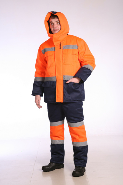 КОСТЮМ ДОРОЖНИК ЗИМНИЙ (КУРТКА+ПОЛУКОМБИНЕЗОН) Кронос