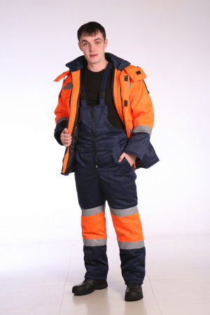 КОСТЮМ ДОРОЖНИК ЗИМНИЙ (КУРТКА+ПОЛУКОМБИНЕЗОН) Кронос