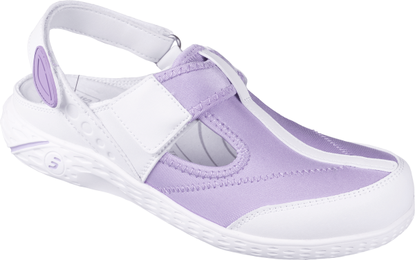 Полуботинки (тип сабо) ALIZA (АЛИЗА), женские, иск кожа/лайкра ЭВА/резина (фиолетовый/WHT) КРО 4356